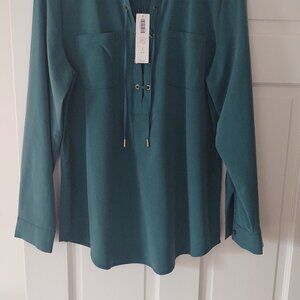 CHICO'S TEAL GREEN TUNIC